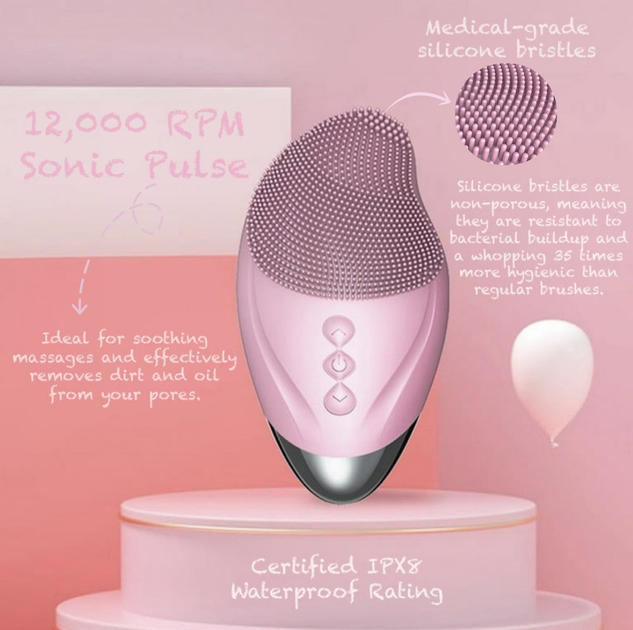 face brush, facial brush, face massager, face massage, information