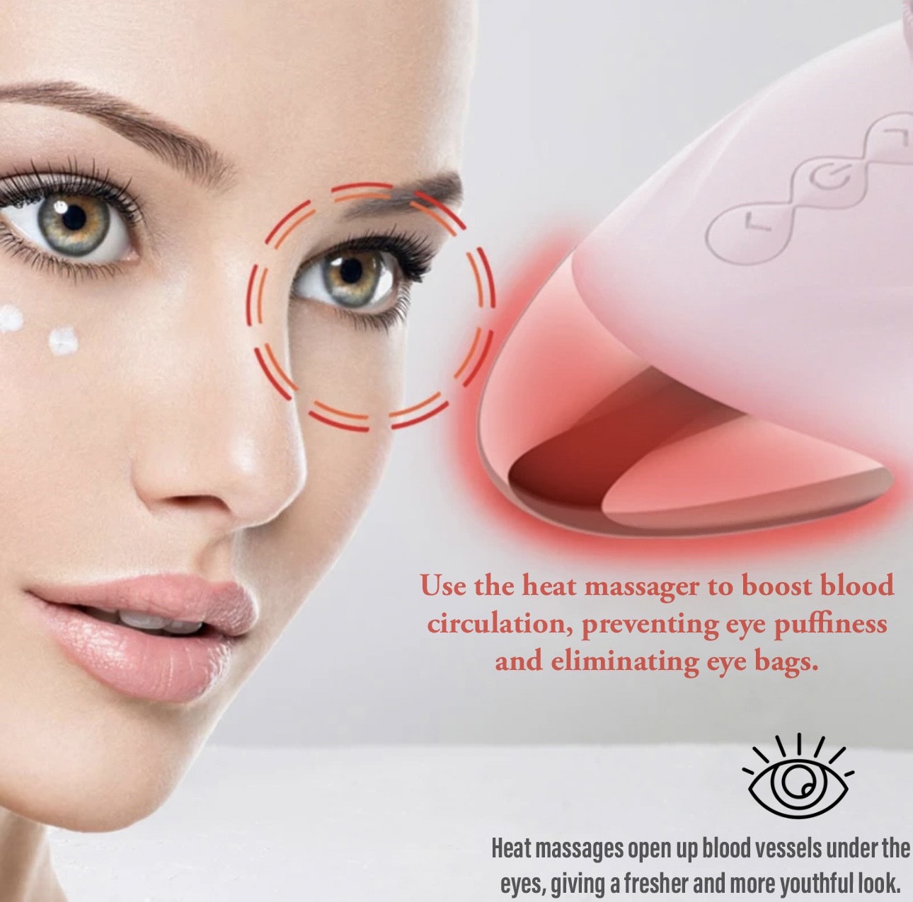 face brush, facial brush, heat massager, heat massage, bottom part